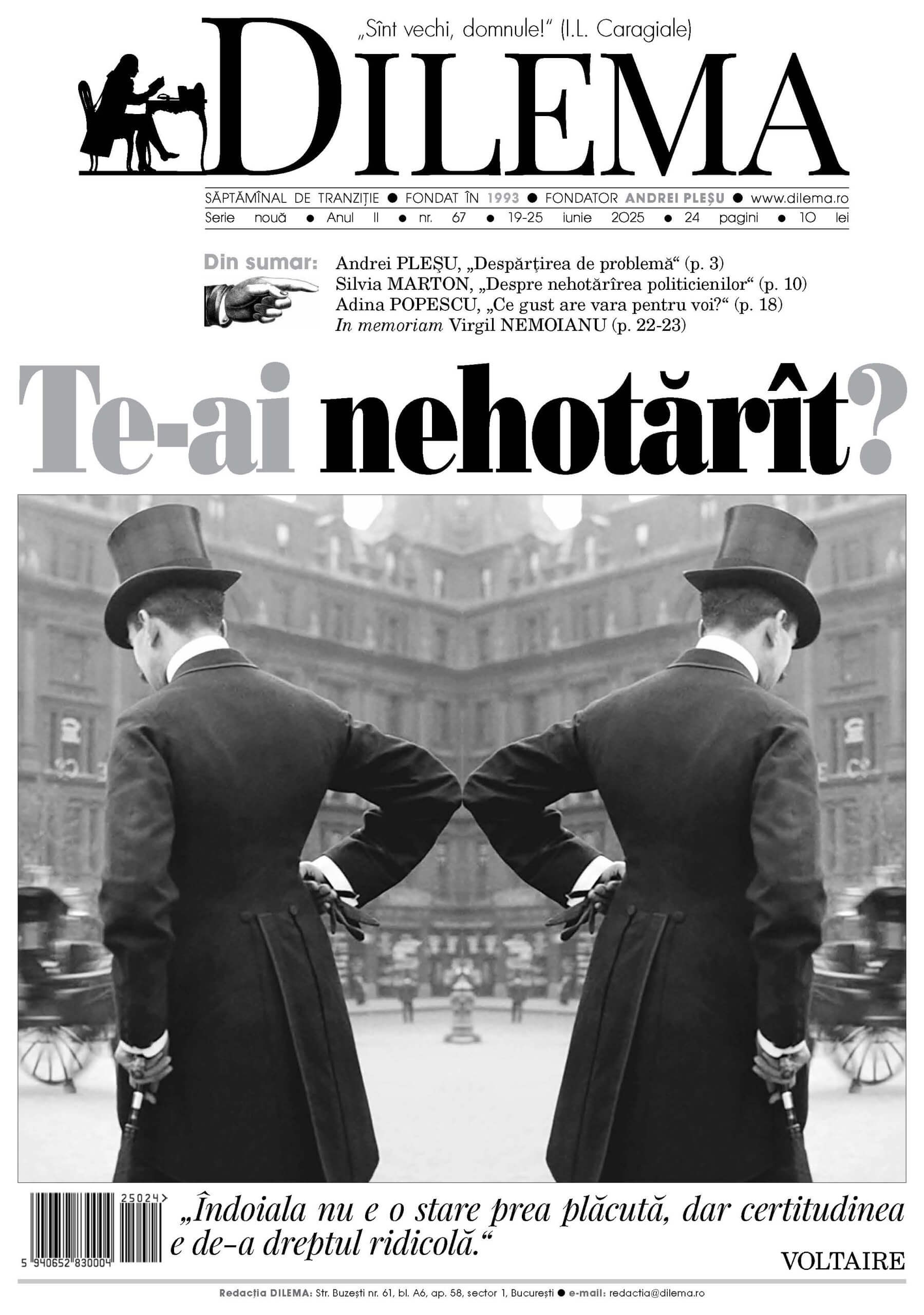 Corne-Florin Moraru - Nehotărârea și Îndoiala (Dilema, 67)_Page_1